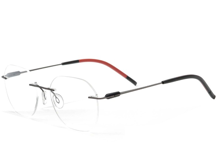 Lunettes invisibles en métal noir #BS2012-0896