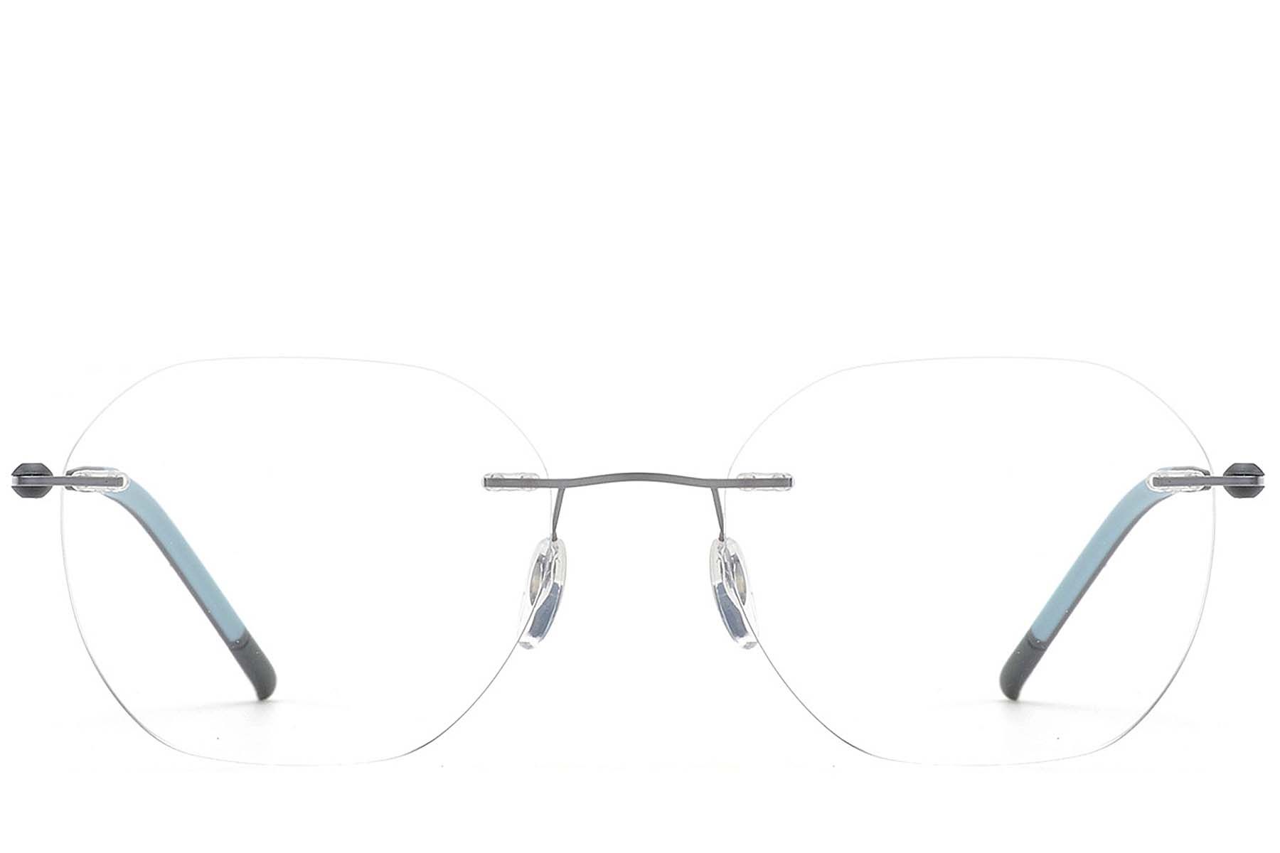 Invisible Grey Metal Glasses #BS2012-0898