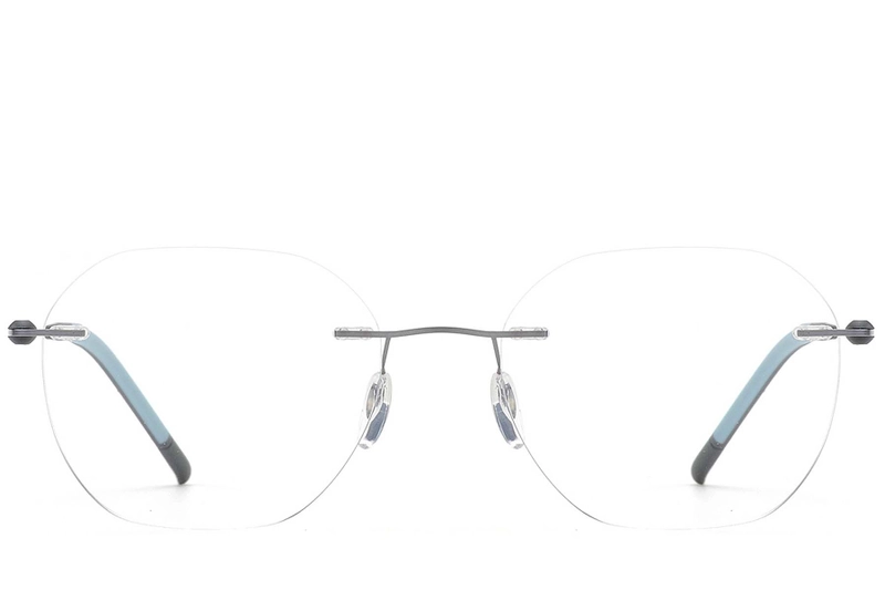 Invisible Grey Metal Glasses #BS2012-0898