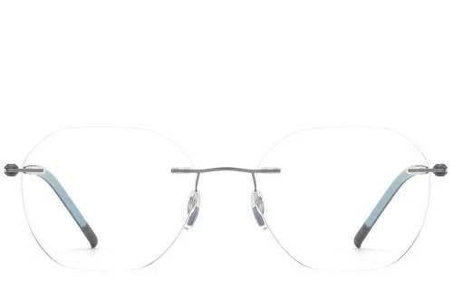 Lunettes invisibles en métal gris #BS2012-0898