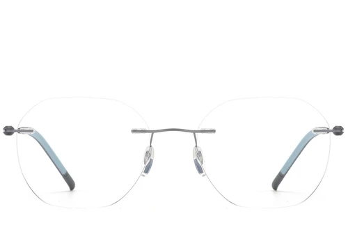 Invisible Grey Metal Glasses #BS2012-0898