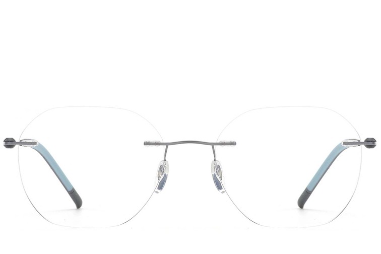 Invisible Grey Metal Glasses #BS2012-0898