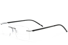 Unsichtbare schwarze Metallbrille #BS2012-0899