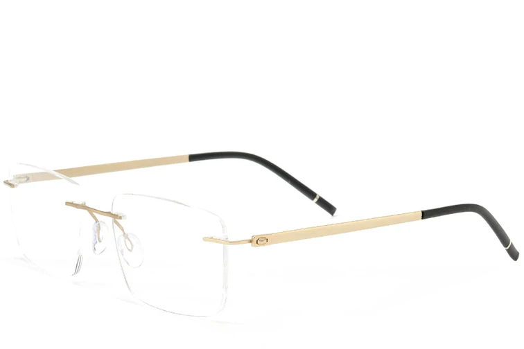 Invisible Golden Metal Glasses #BS2012-0900