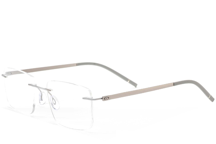 Unsichtbare silberne Metallbrille #BS2012-0901