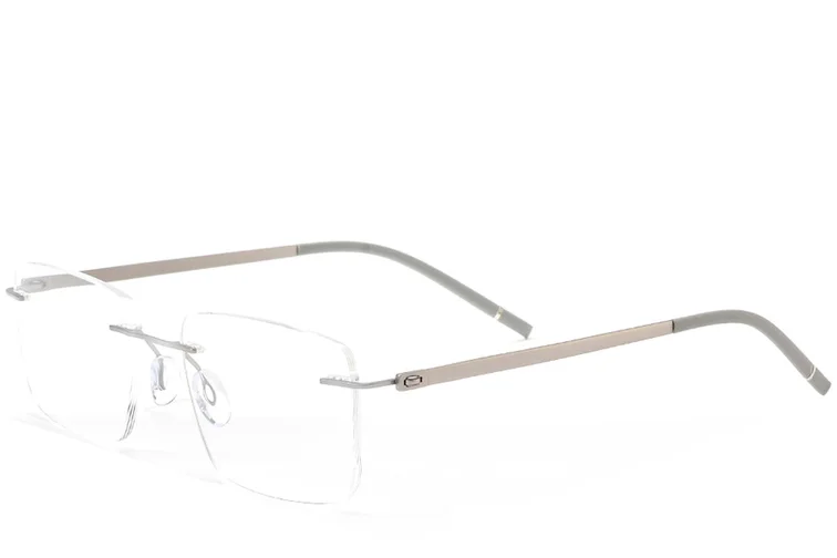 Gafas invisibles de metal plateado #BS2012-0901