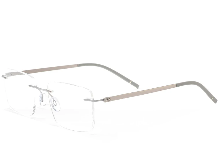 Lunettes invisibles en métal argenté #BS2012-0901