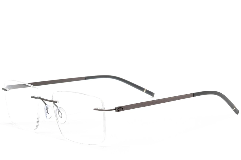 Unsichtbare graue Metallbrille #BS2012-0902
