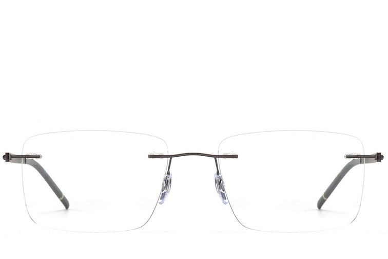 Gafas invisibles de metal gris #BS2012-0902