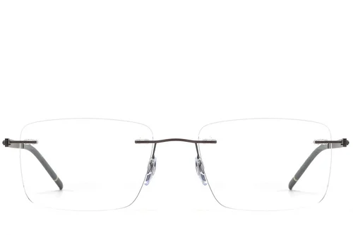 Lunettes invisibles en métal gris #BS2012-0902