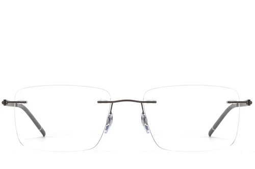 Invisible Grey Metal Glasses #BS2012-0902