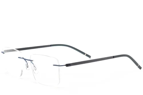 Lunettes invisibles en métal bleu #BS2012-0904
