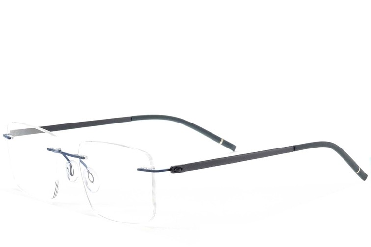 Gafas invisibles de metal azul #BS2012-0904