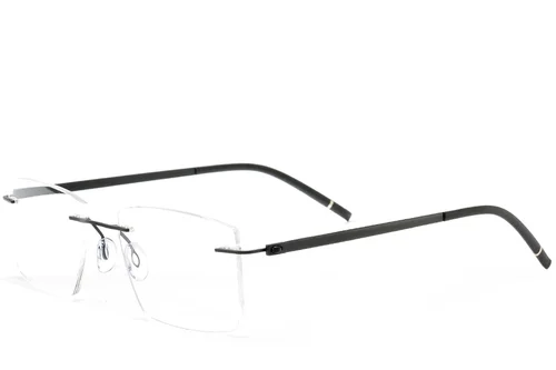 Lunettes invisibles en métal noir #BS2012-0905