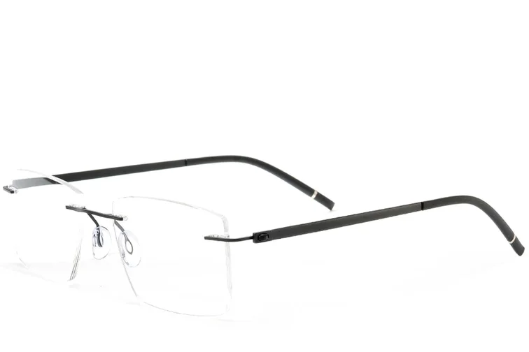 Gafas invisibles de metal negro #BS2012-0905