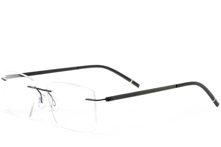 Lunettes invisibles en métal noir #BS2012-0905