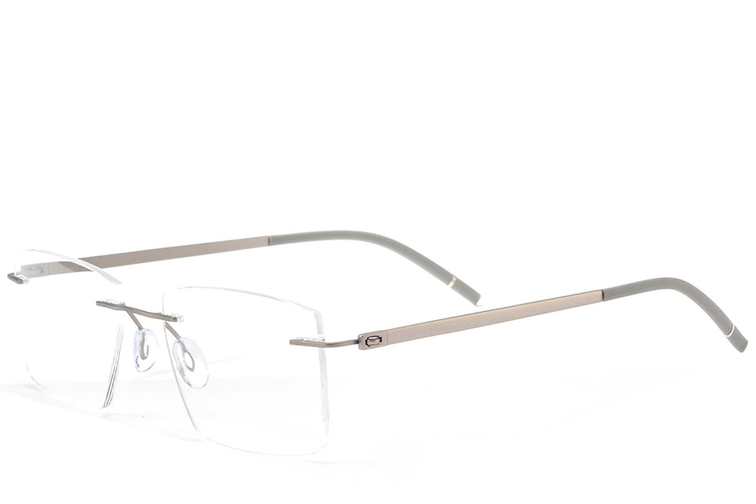 Unsichtbare silberne Metallbrille #BS2012-0907