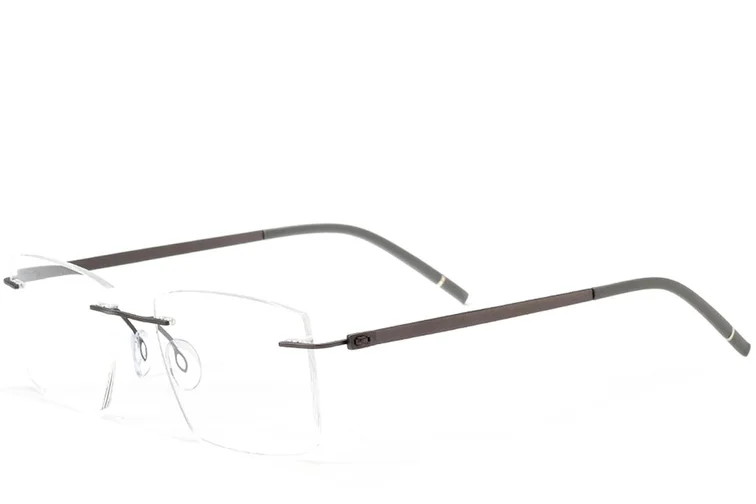 Invisible Grey Metal Glasses #BS2012-0908