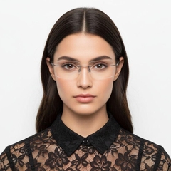 Occhiali invisibili in metallo grigio #BS2012-0908