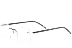 Invisible Blue Metal Glasses #BS2012-0910