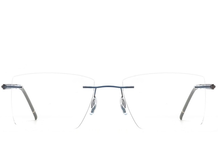 Gafas invisibles de metal azul #BS2012-0910