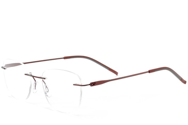 Gafas invisibles de metal rojo #BS2012-0913