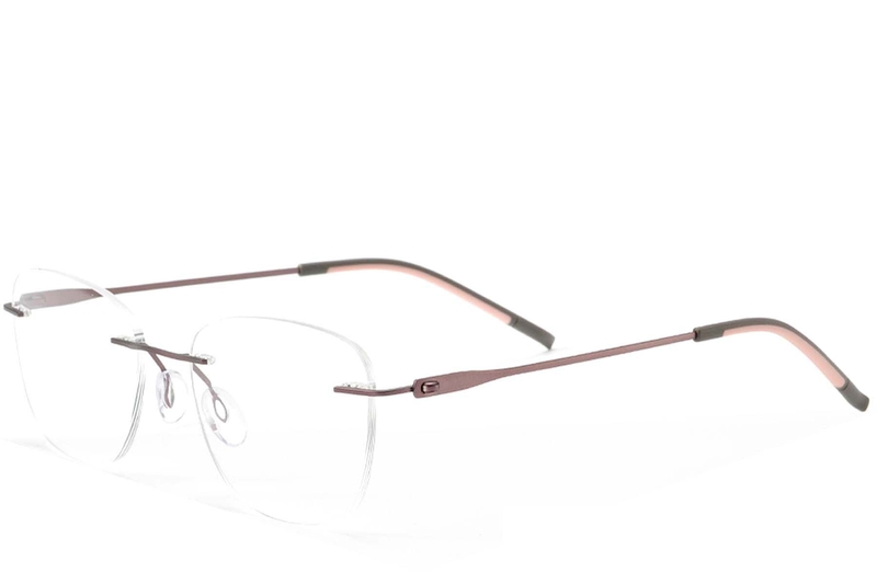 Invisible Pink Metal Glasses #BS2012-0914