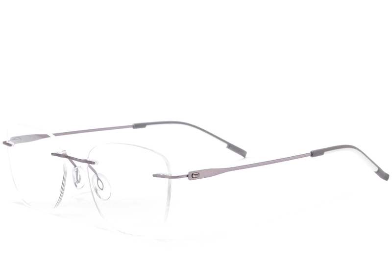 Invisible Purple Metal Glasses #BS2012-0915