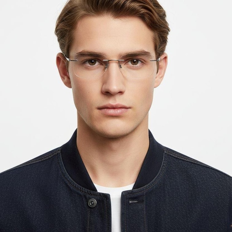 Lunettes invisibles en métal violet #BS2012-0915