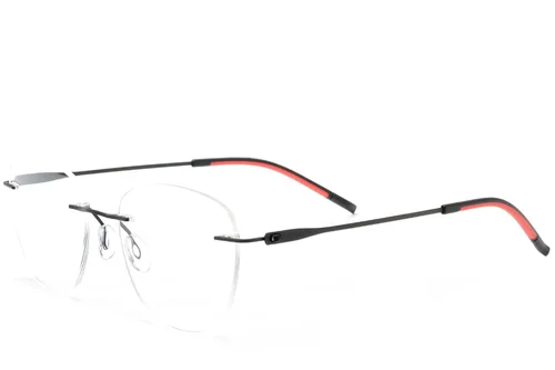 Lunettes invisibles en métal noir #BS2012-0916