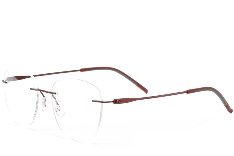 Invisible Red Metal Glasses #BS2012-0918