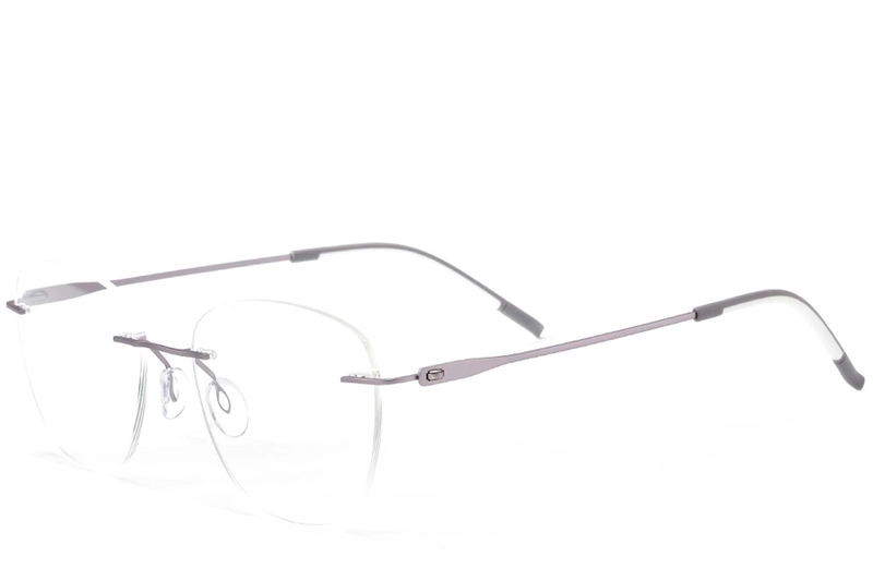 Invisible Purple Metal Glasses #BS2012-0920