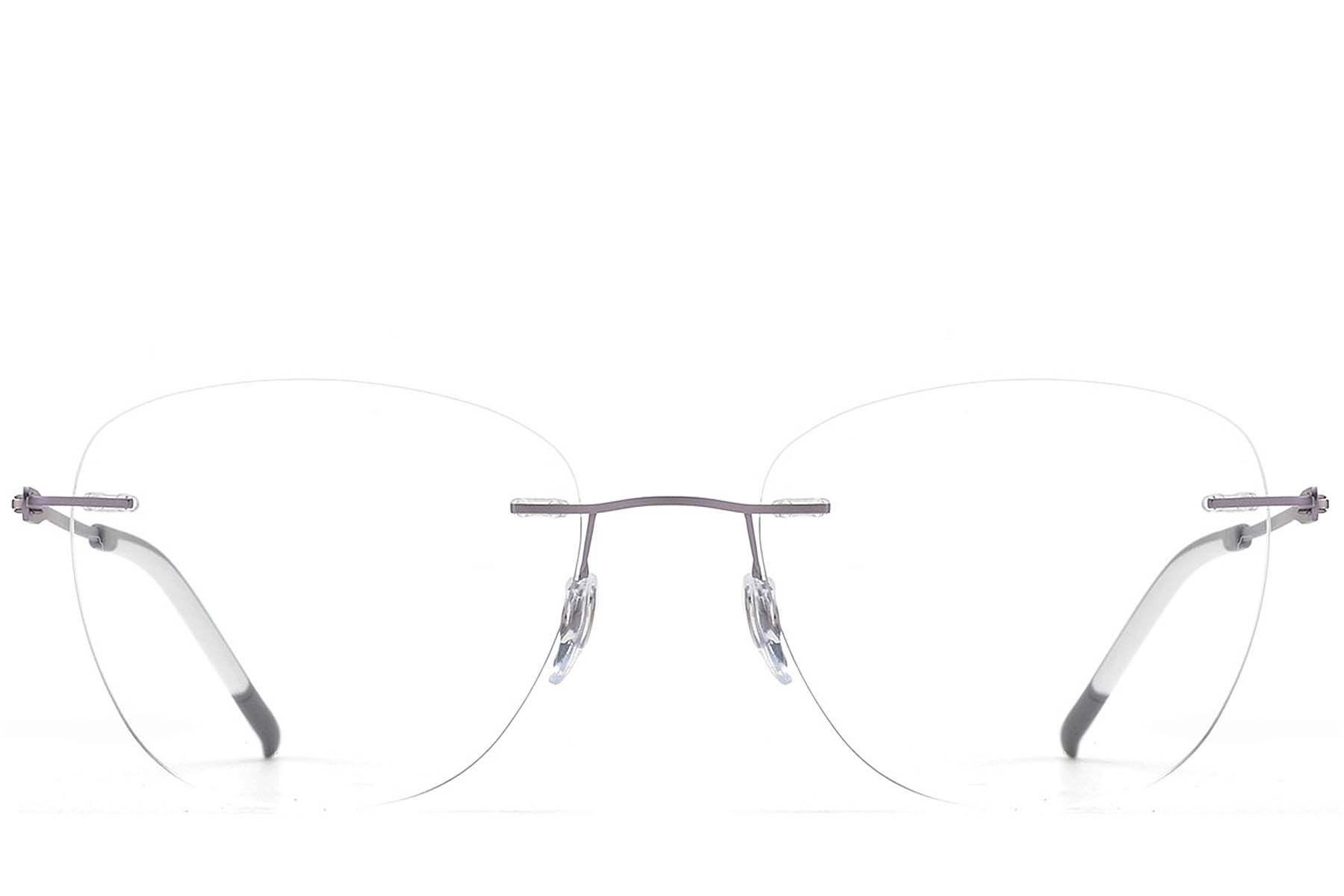 Invisible Purple Metal Glasses #BS2012-0920