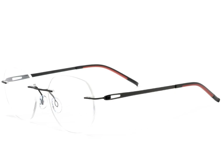 Gafas invisibles de metal negro #BS2012-0921