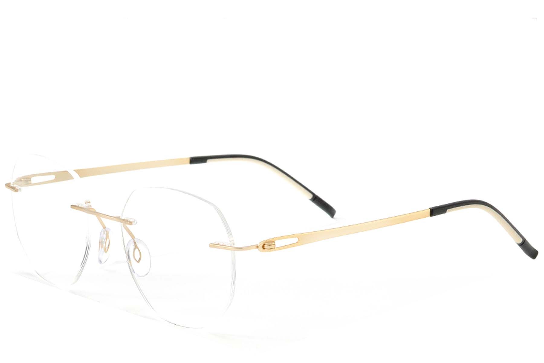 Invisible Golden Metal Glasses #BS2012-0922