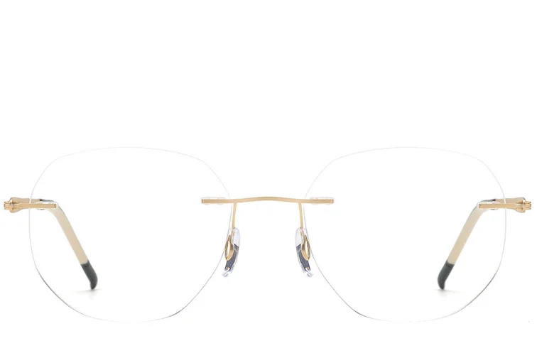 Invisible Golden Metal Glasses #BS2012-0922