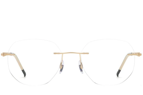 Invisible Golden Metal Glasses #BS2012-0922