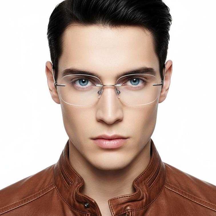 Invisible Silver Metal Glasses #BS2012-0923