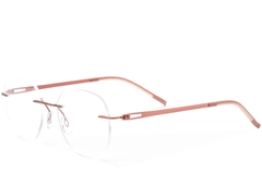 Invisible Pink Metal Glasses #BS2012-0925