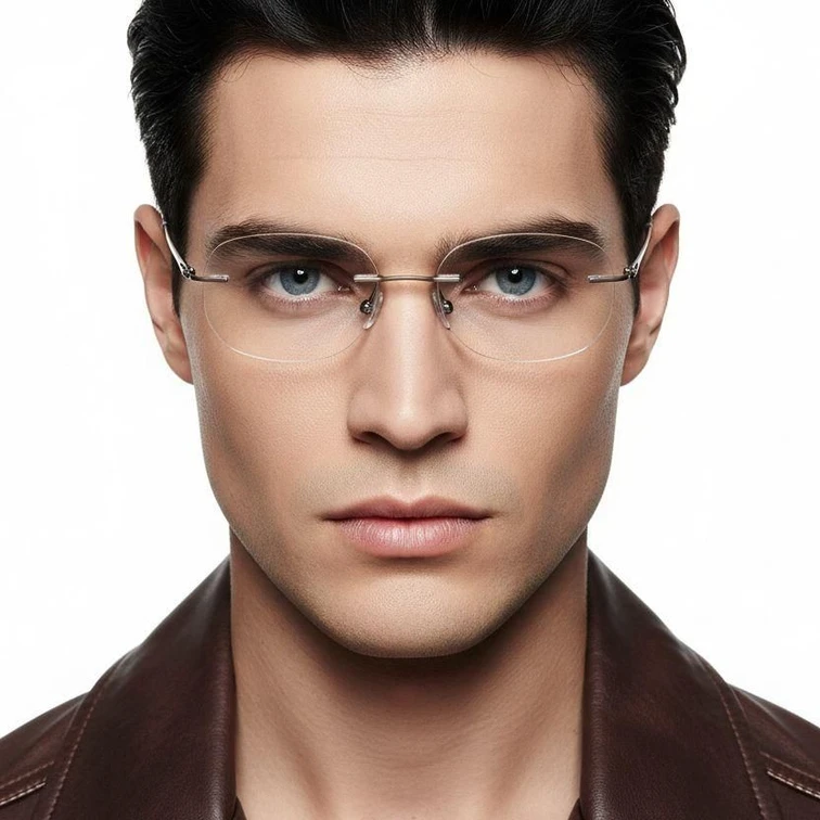 Gafas invisibles de metal de cobre #BS2012-0926