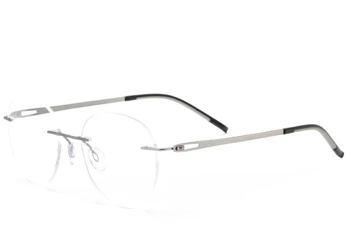 Lunettes invisibles en métal argenté #BS2012-0929