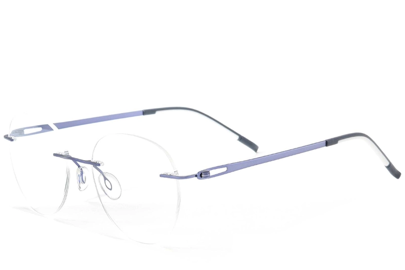Unsichtbare violette Metallbrille #BS2012-0931