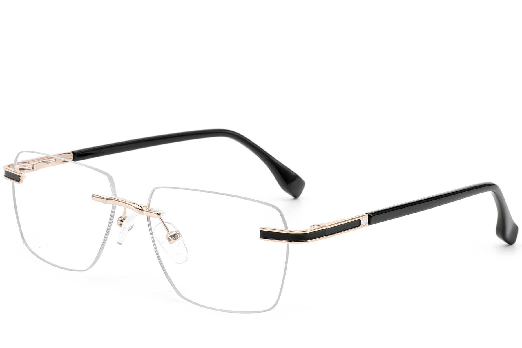 Invisible Golden Metal Glasses #BS2012-0936