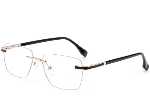 Invisible Golden Metal Glasses #BS2012-0936