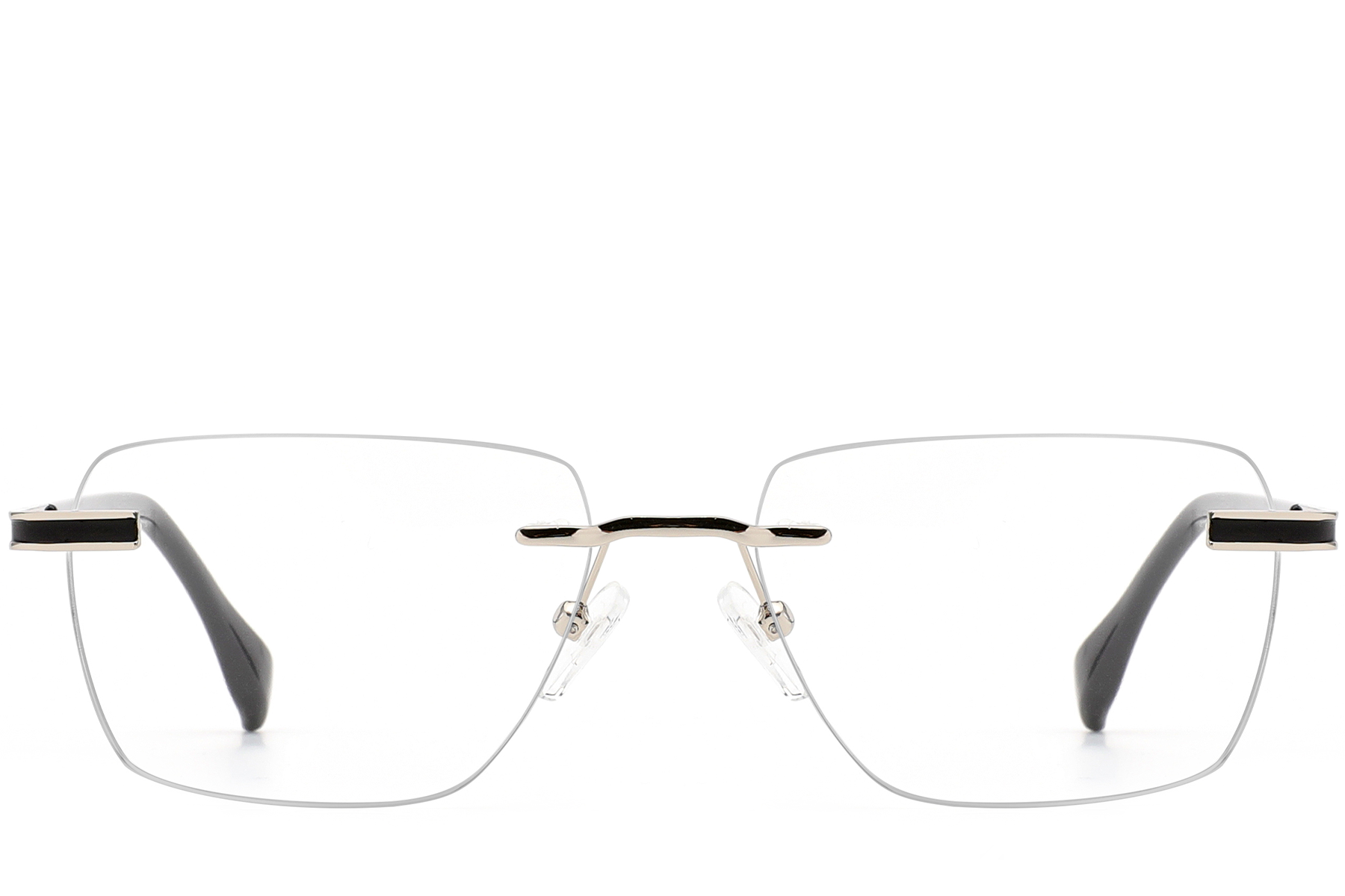 Invisible Golden Metal Glasses #BS2012-0936