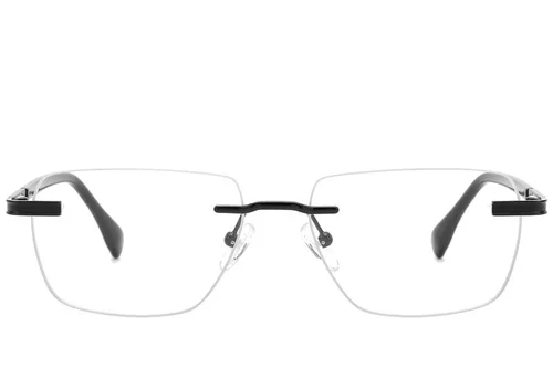 Lunettes invisibles en métal noir #BS2012-0937