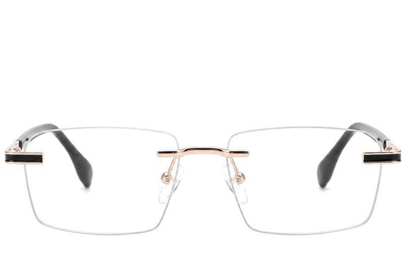 Invisible Golden Metal Glasses #BS2012-0939