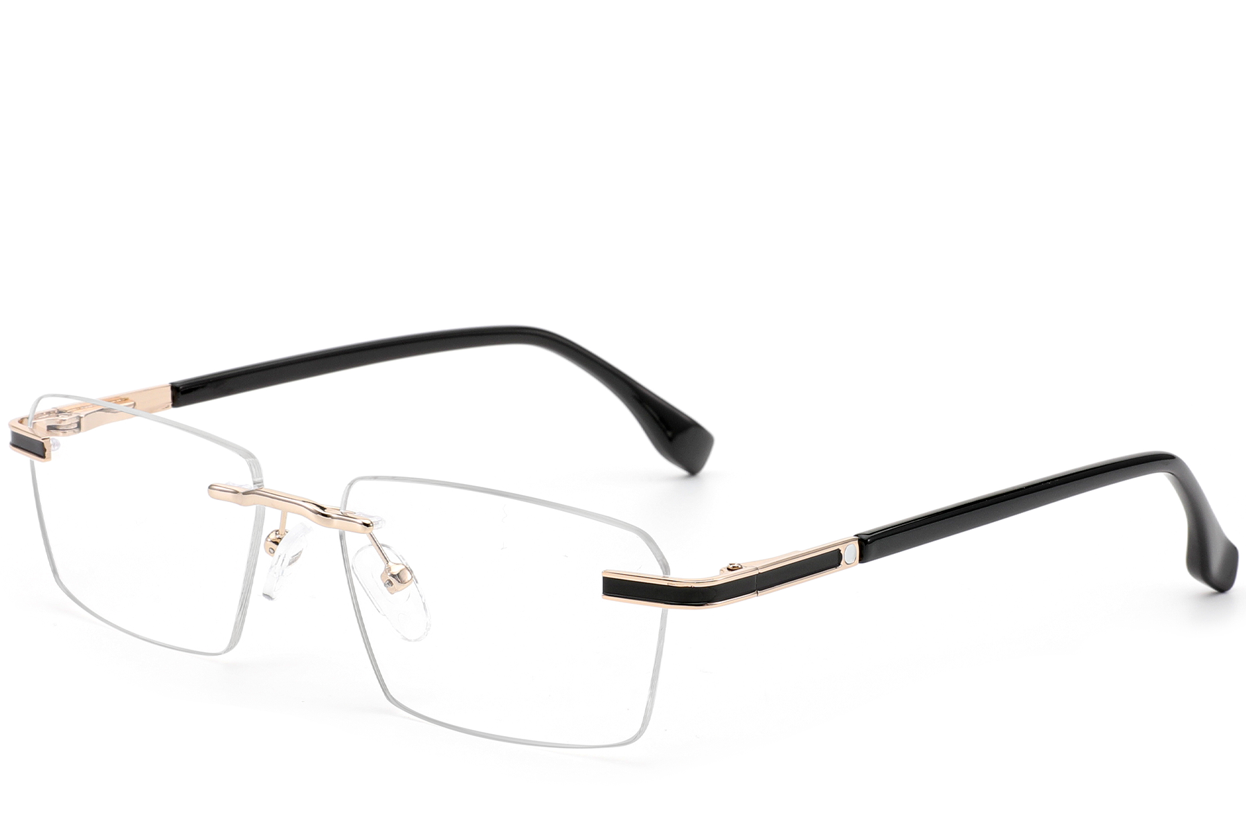 Lunettes invisibles en métal doré #BS2012-0939