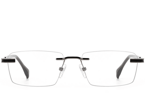 Invisible Gray Metal Glasses #BS2012-0940