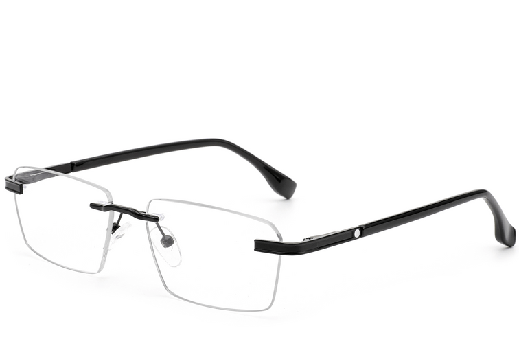 Invisible Black Metal Glasses #BS2012-0941